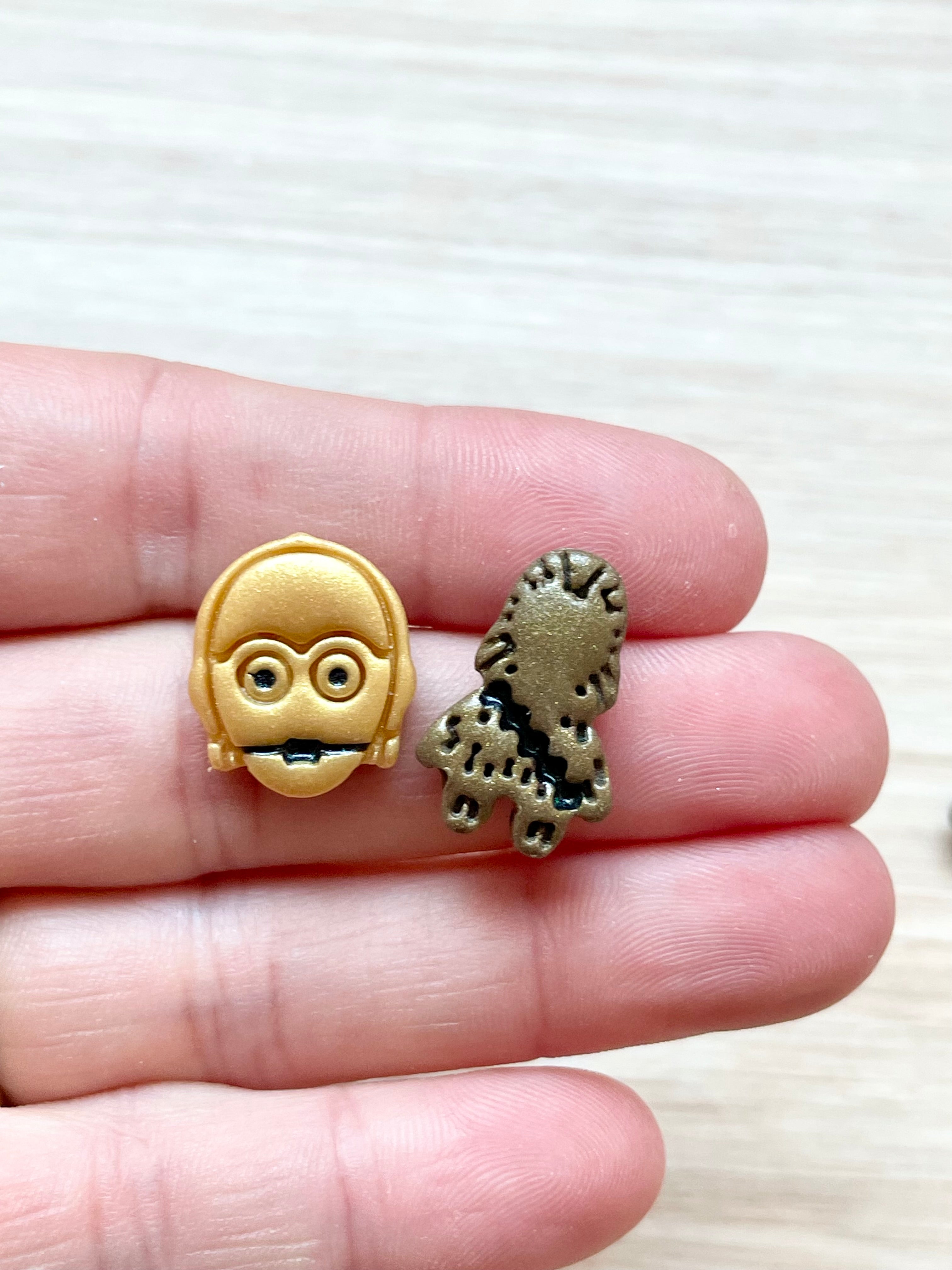 Gold Robot and Furry Friend Stud Pack