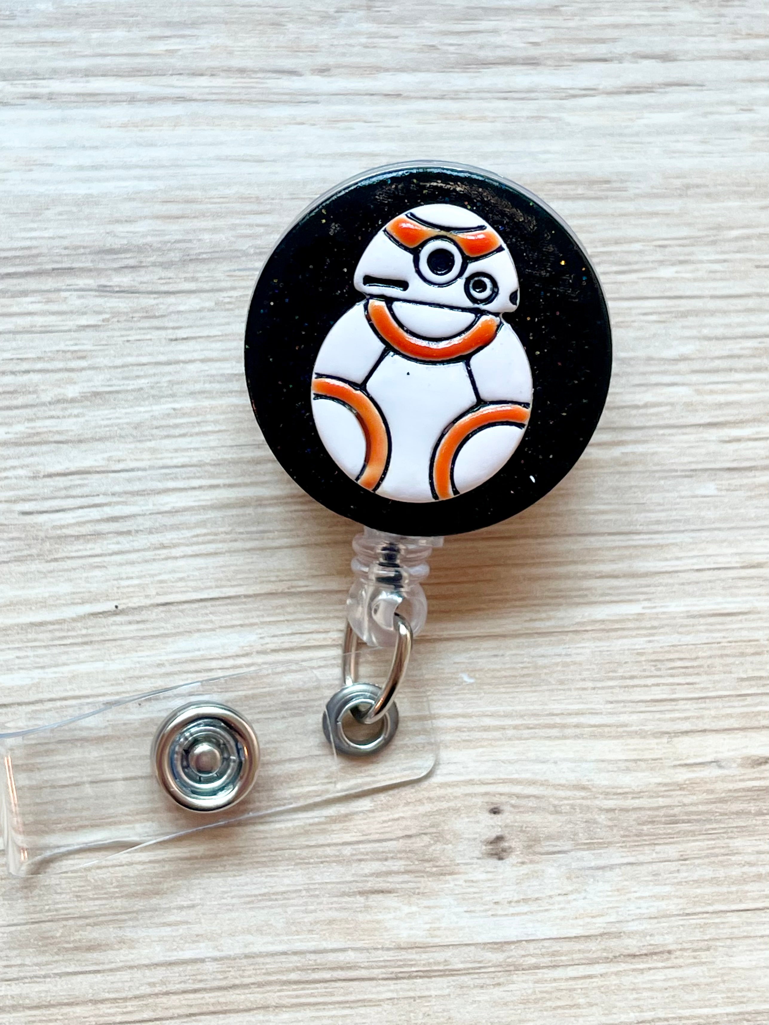 Orange Robot Badge Reel