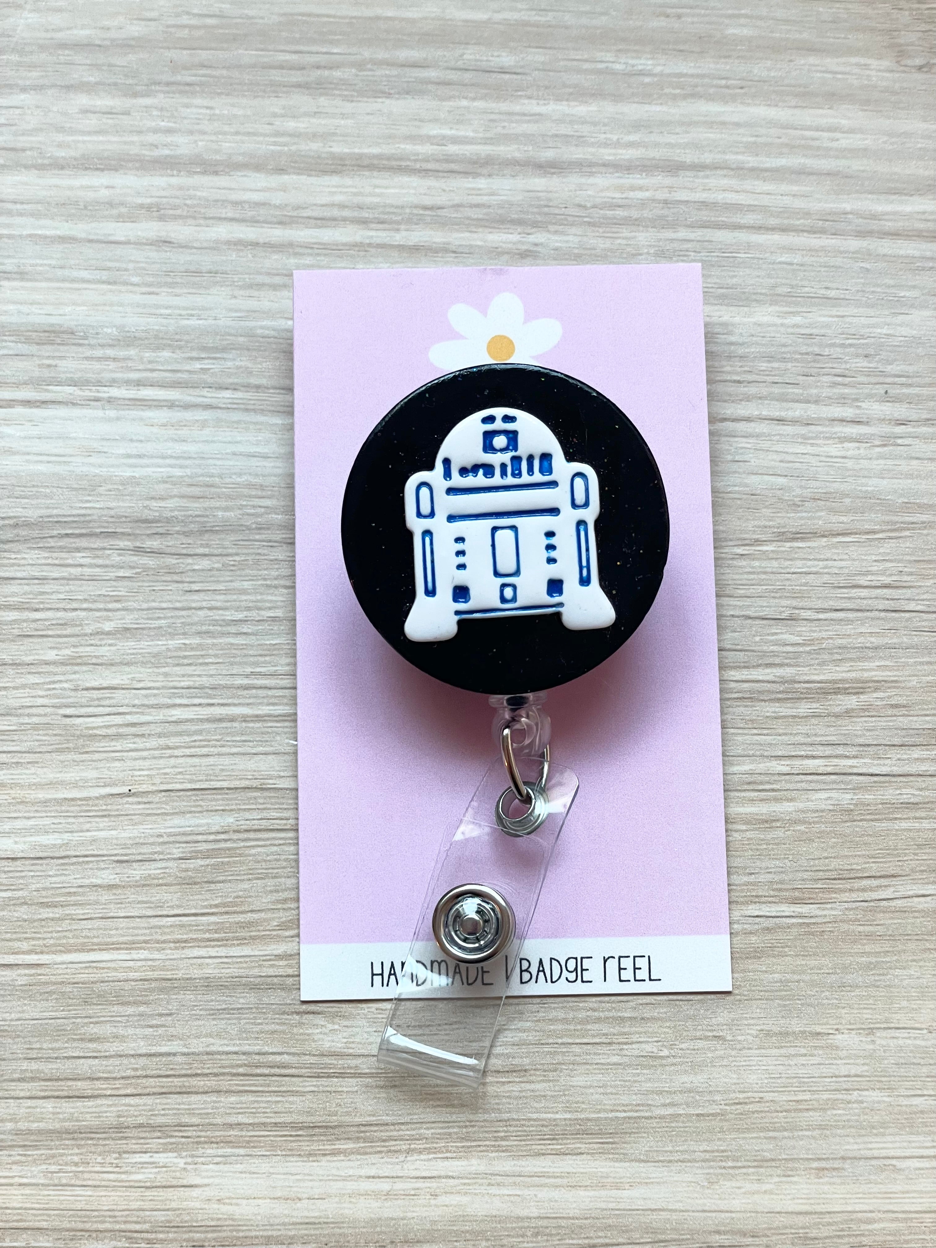 Blue Robot Badge Reel