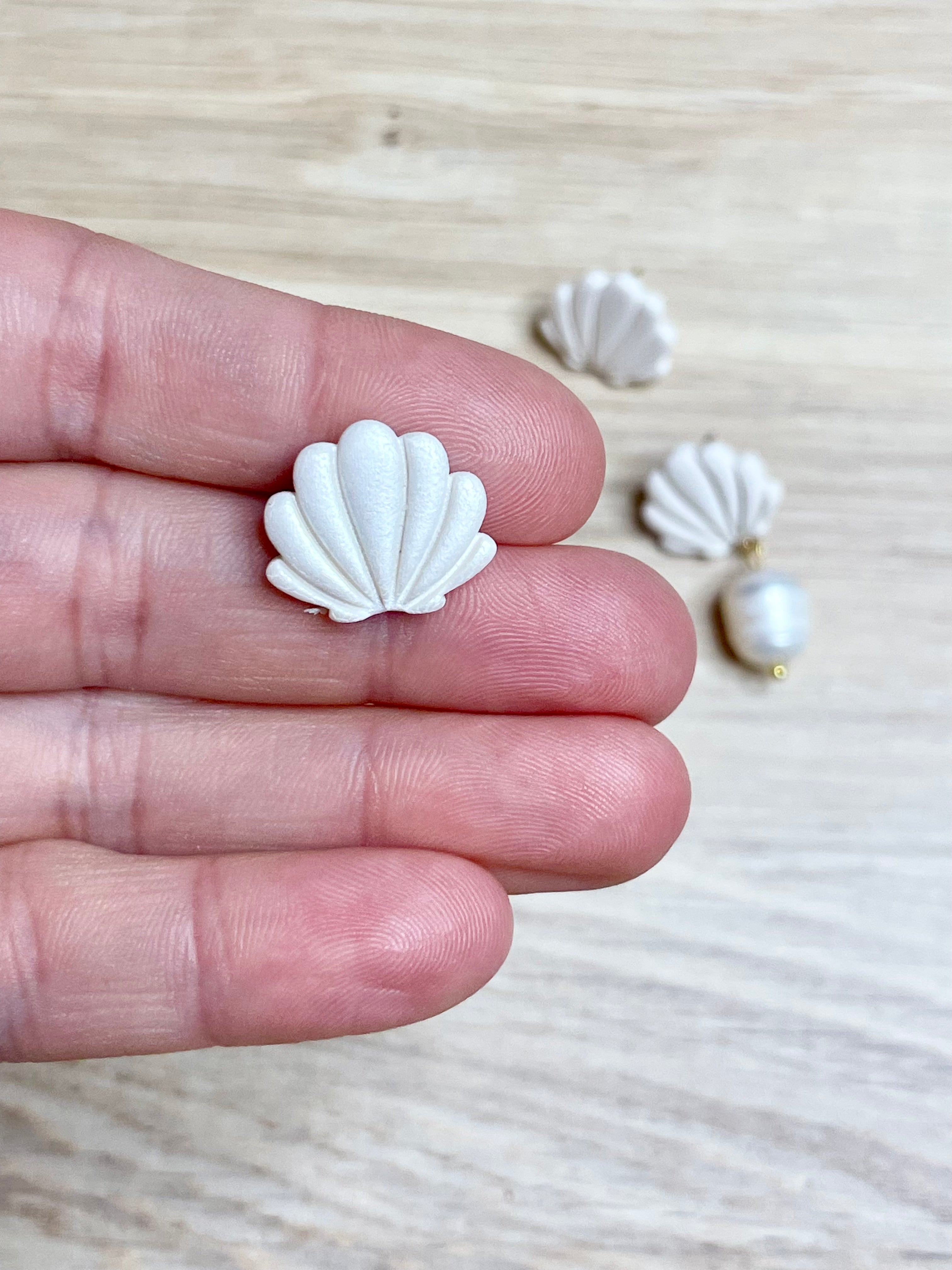 Shell Studs and Shell Pearl Dangles