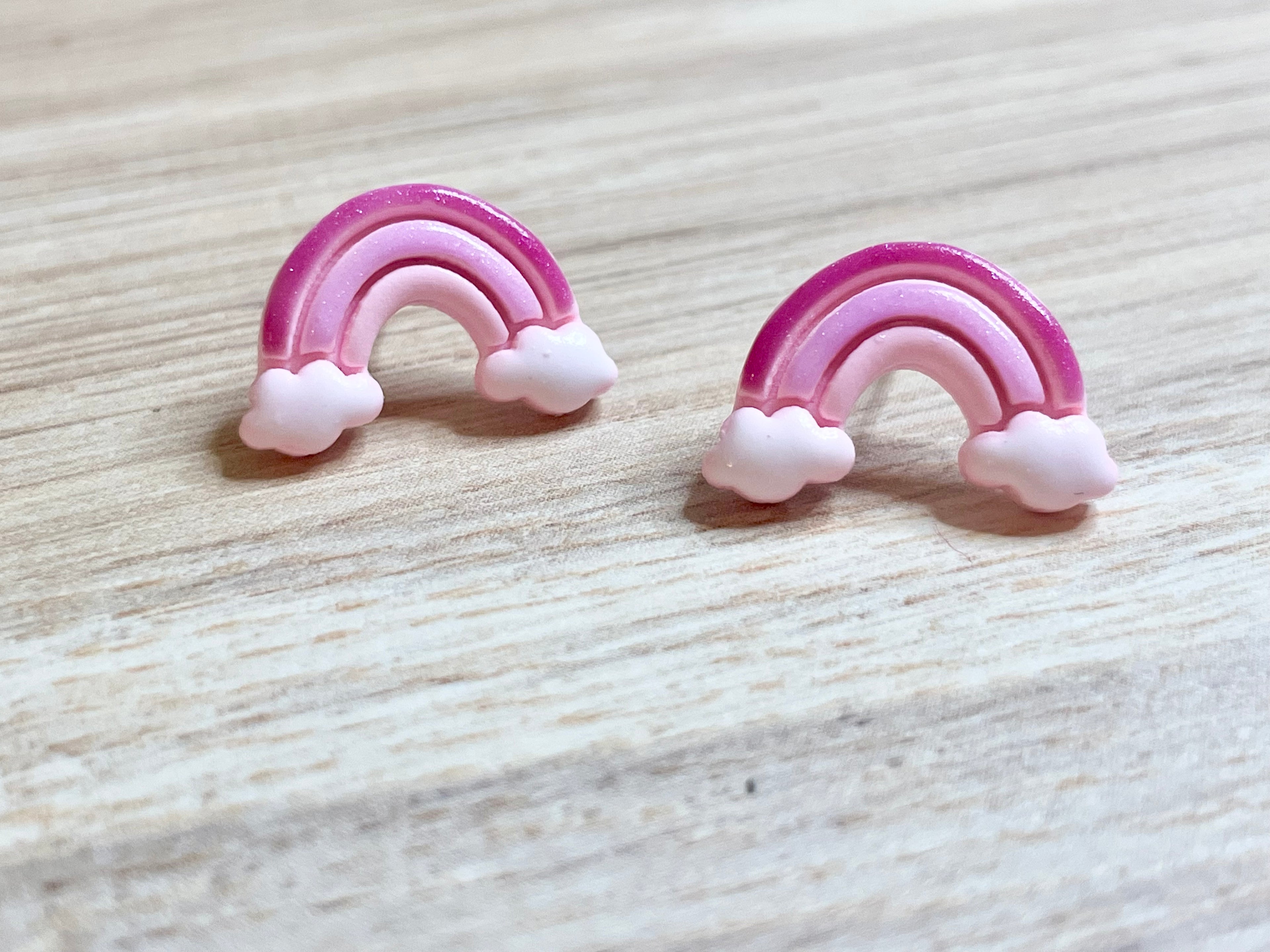 Pink Rainbow Studs