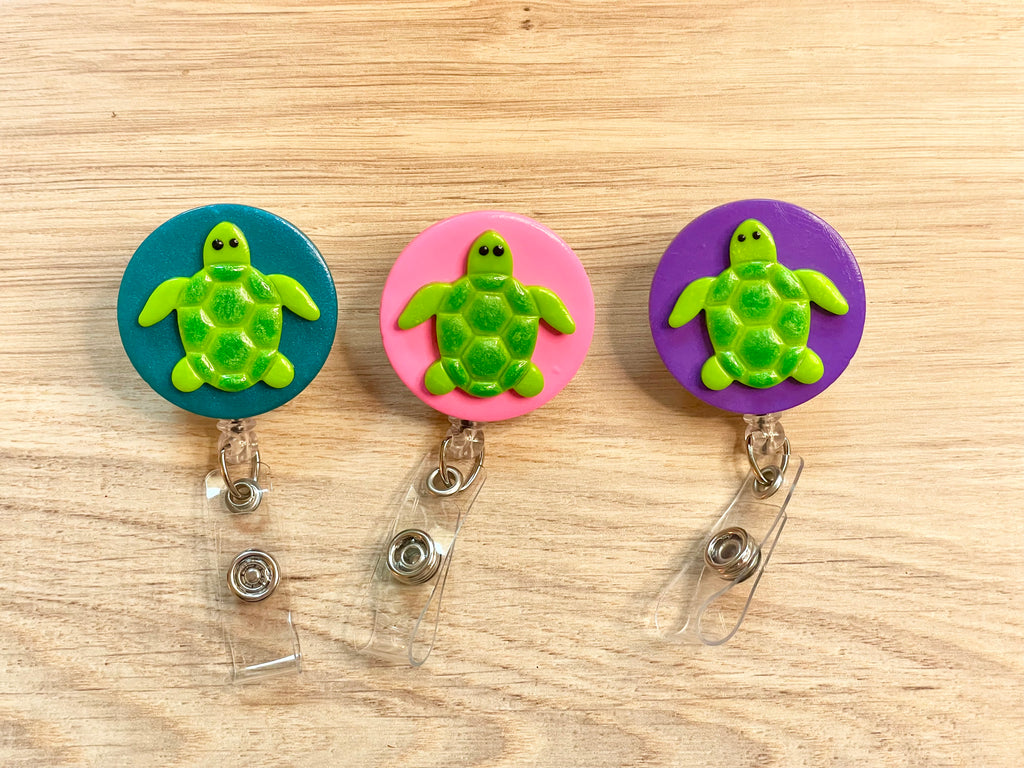 Sea Turtle Badge Reel