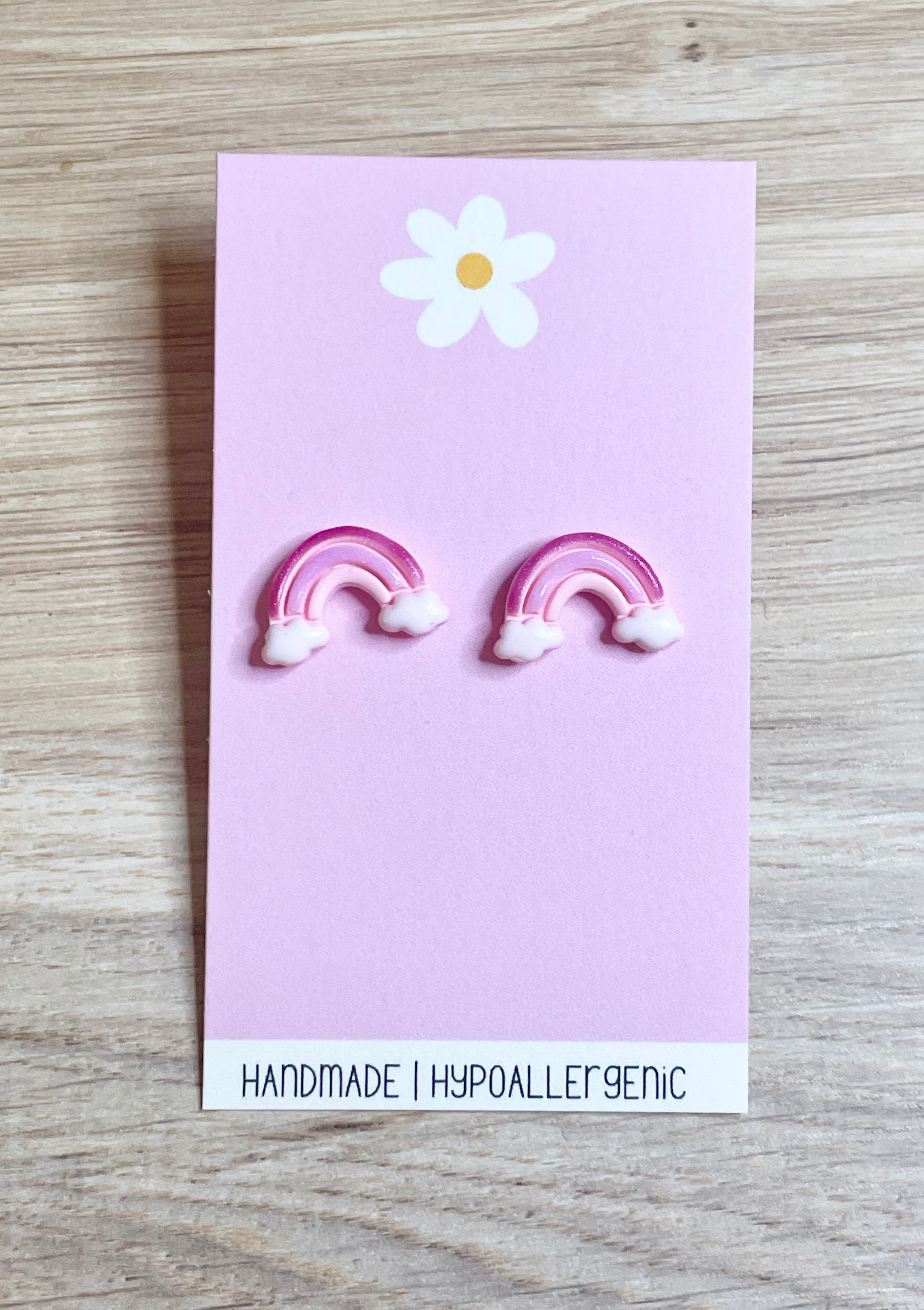 Pink Rainbow Studs