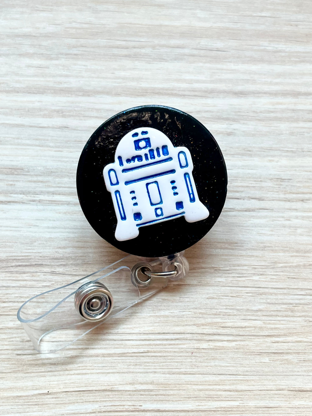 Blue Robot Badge Reel