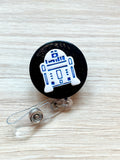 Blue Robot Badge Reel