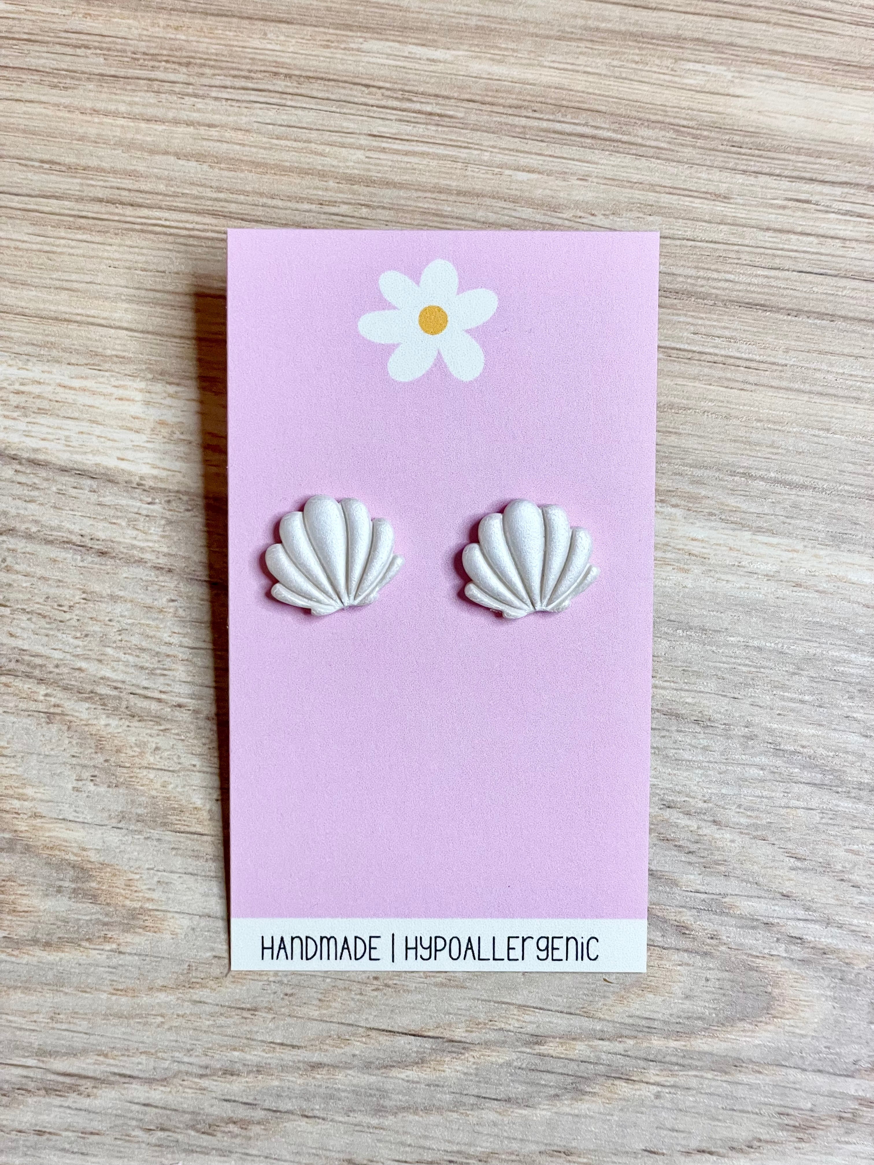 Shell Studs and Shell Pearl Dangles