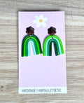 Green Rainbow Dangles